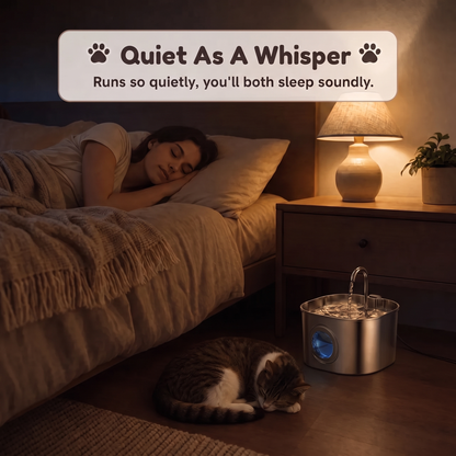 ORVANE Flow™ — Stainless Steel Cat Water Fountain